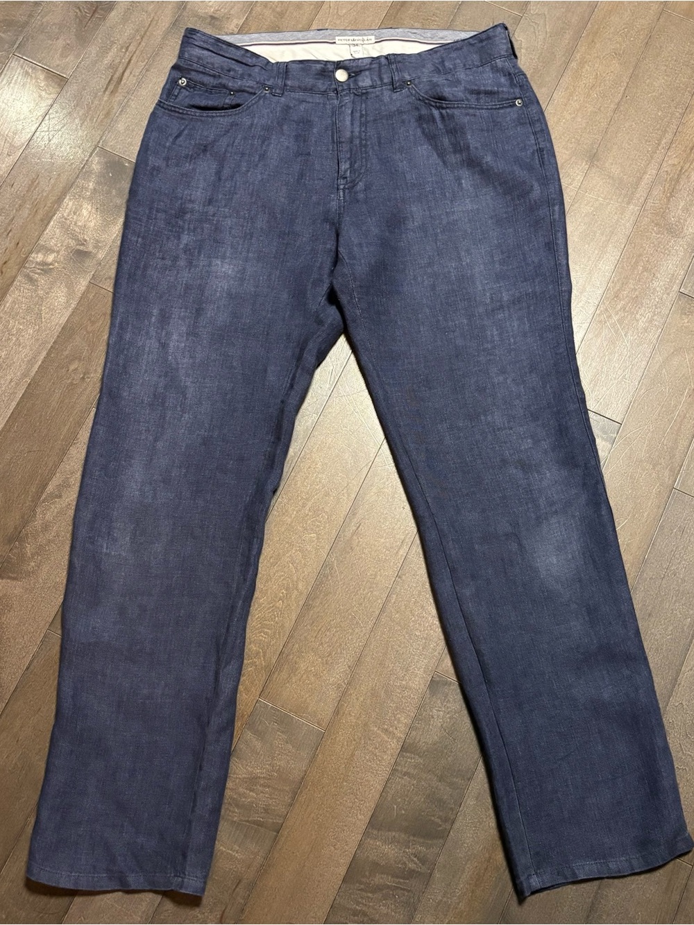 Peter Millar 100% Linen 5 Pocket Pants Men’s 34x30 Navy Blue Casual